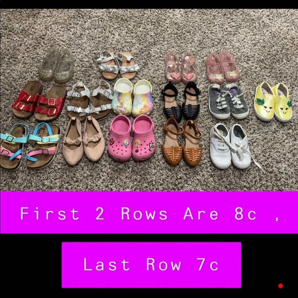 Little Girl Size 8c Shoes - Picture 1 of 4